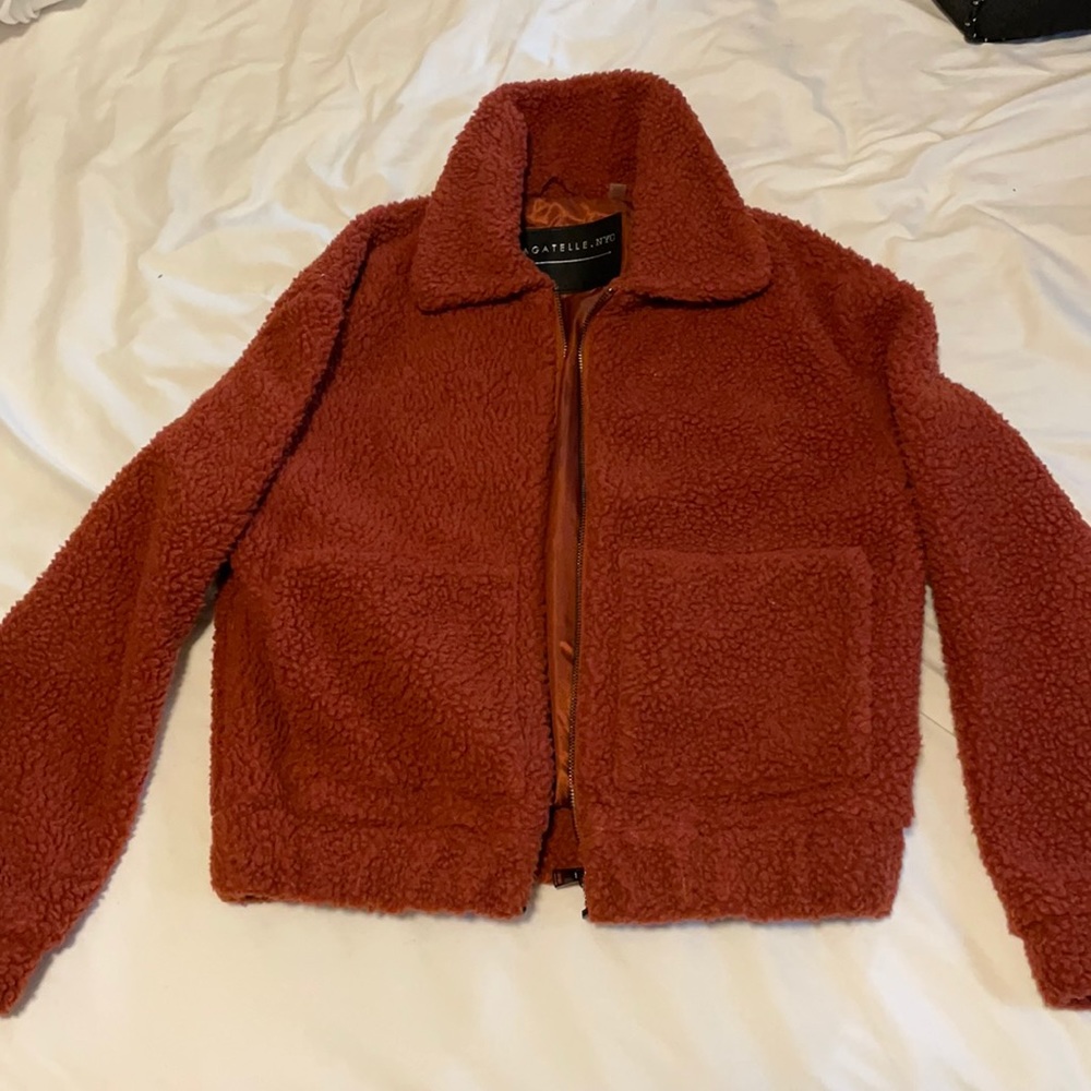 Red Teddy Coat